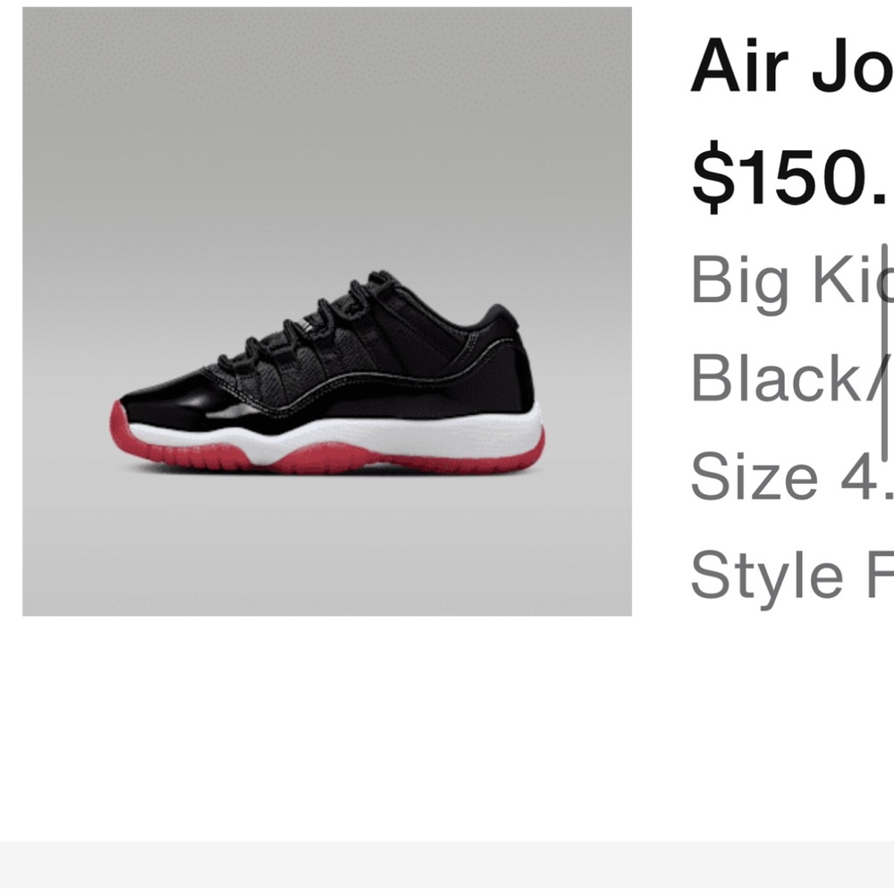 Jordan Retro Low Black and Red Sneakers
